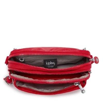 Bolsa Kipling Abanu Multi Red Rouge