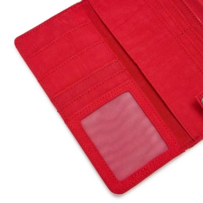 Carteira Kipling Money Land Red Rouge