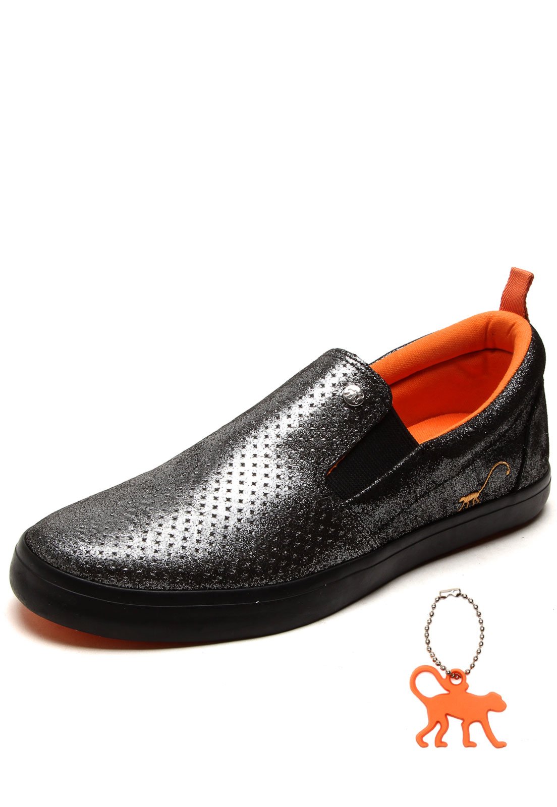 Tênis slip on 2024 glam prata velho