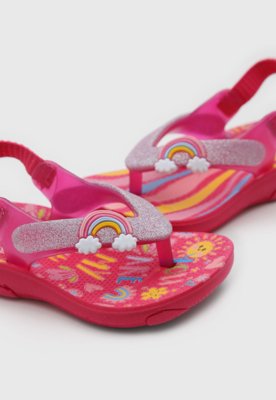 Chinelo Infantil Klin Acqua Print Rosa
