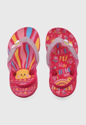 Chinelo Infantil Klin Acqua Print Rosa