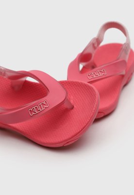 Chinelo Infantil Klin Tiras Rosa