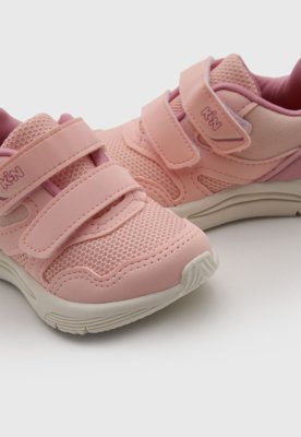 Tênis Infantil Klin New Sport Mini Têxtil Rosa
