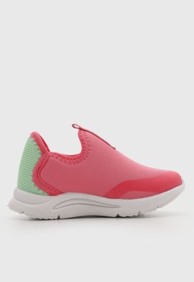 Tênis Infantil Klin Slip On Têxtil Rosa