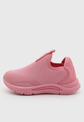 Tênis Infantil Klin Slip On Têxtil Rosa