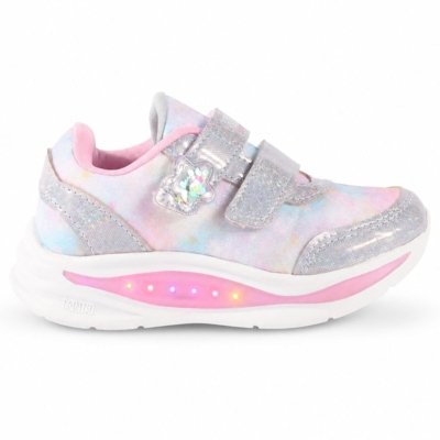 Tênis Infantil Menina Klin Flash Light com LED Colorido e Glitter