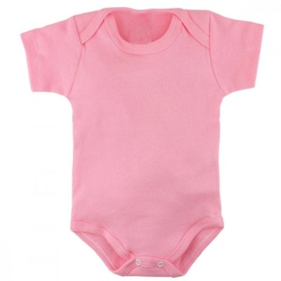 Kit Roupa de Bebê 4 Peças Body e Short e Sapatinho Look Bebê Rosa