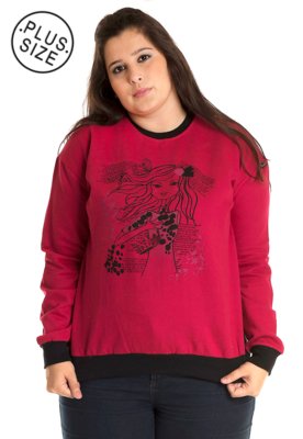 Blusão Konciny Moletom Plus Size Rosa é boa?