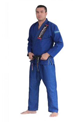 Kimono Jiu Jitsu Koral Classic Slim Fit Azul Menor preço em Kimono Jiu Jitsu Koral Classic Slim Fit Azul