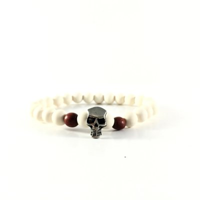 Pulseira Kuff Acessórios Bolinhas Branca Menor preço em Pulseira Kuff Acessórios Bolinhas Branca