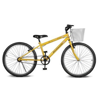 Bicicleta Kyklos Bikes Aro 24 Magie Sem Marchas Amarelo Menor preço em Bicicleta Kyklos Bikes Aro 24 Magie Sem Marchas Amarelo