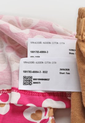 Conjunto Infantil Kyly Estampado Floral Rosa