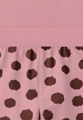 Conjunto Infantil Kyly Rosto de Felino Rosa
