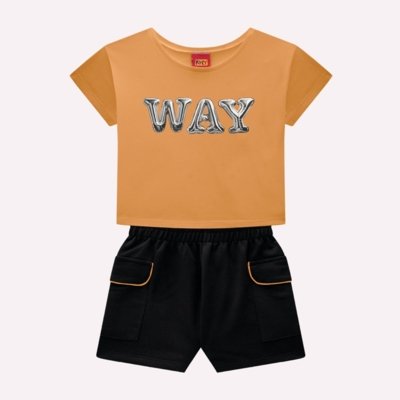 Conjunto Infantil Menina Lettering Kyly