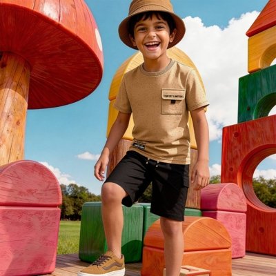 Conjunto Infantil Menino Lettering Kyly