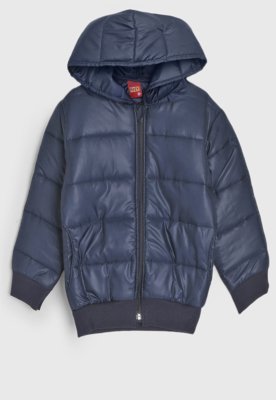 Jaqueta Infantil Kyly Puffer Azul-Marinho - Compre Agora