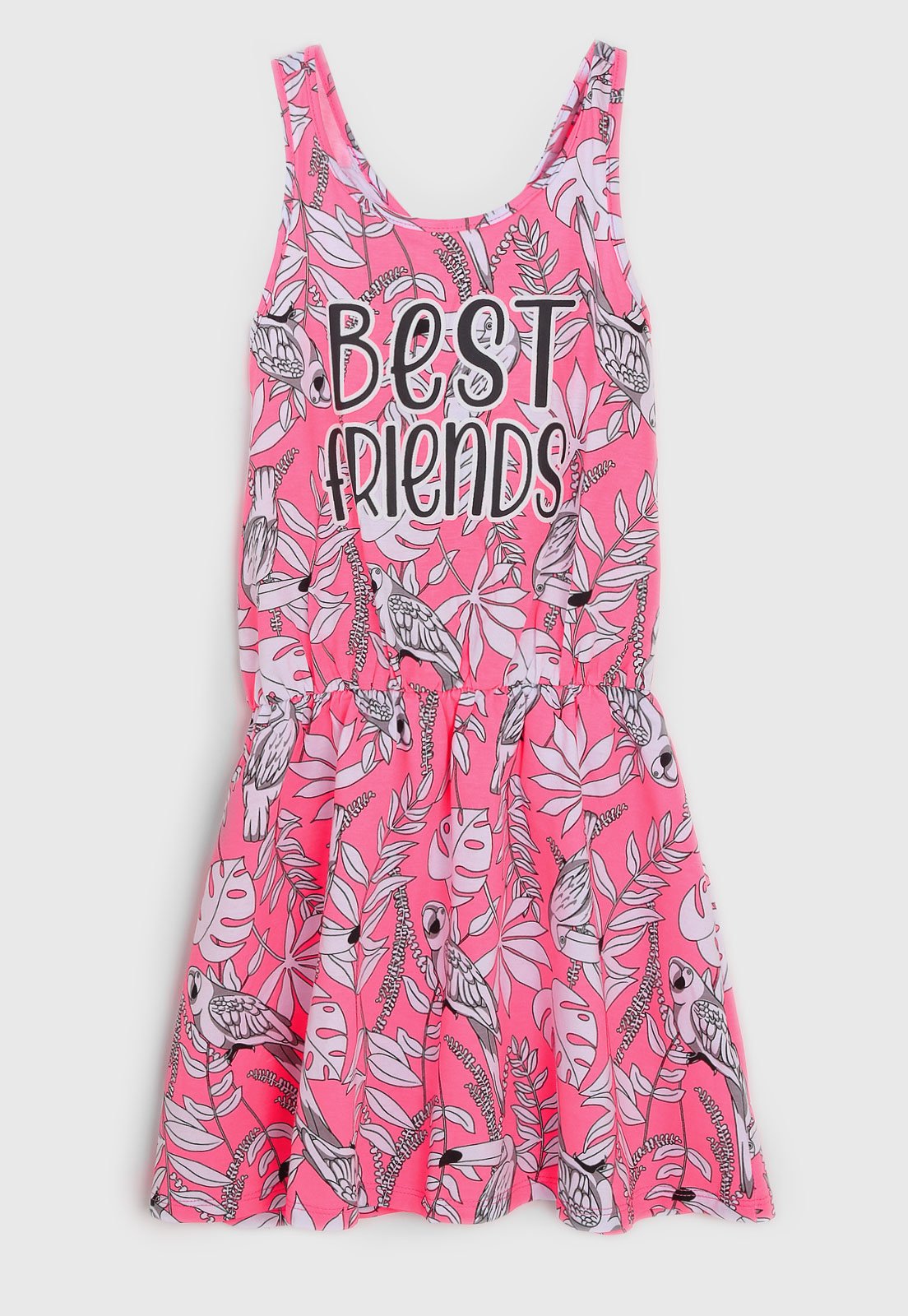 Vestido Menina Friends Forever Pink - Pimentinha Kids