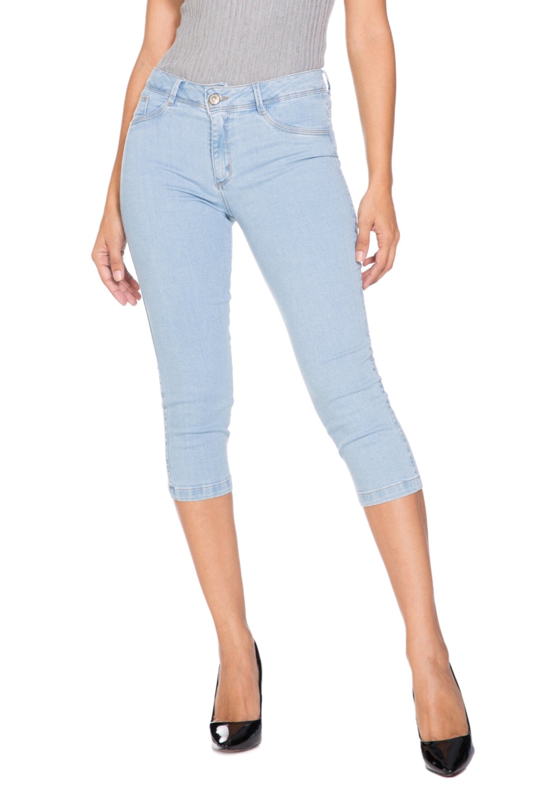 calça capri jeans