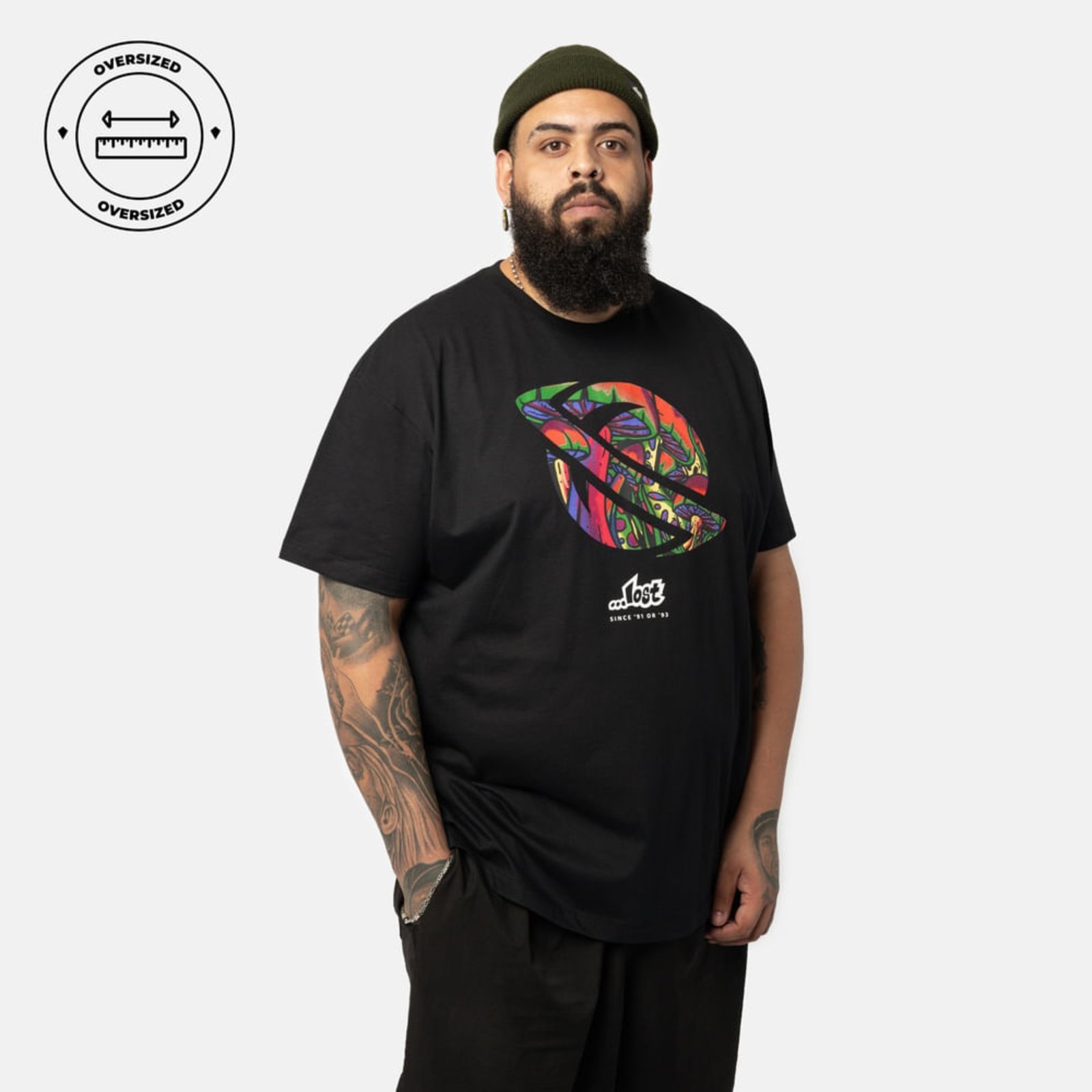 Saturn - T-shirt oversized para Homem