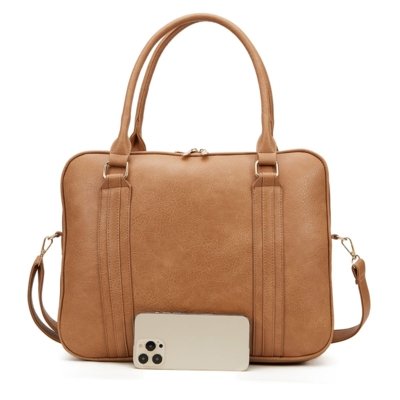 Bolsa De Notebook Grande Pasta Executiva Maleta Case Luísa Rinaldi Bege