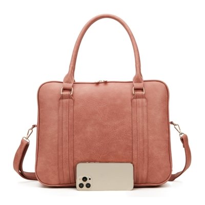 Bolsa De Notebook Grande Pasta Executiva Maleta Case Luísa Rinaldi Rosa