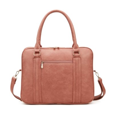 Bolsa De Notebook Grande Pasta Executiva Maleta Case Luísa Rinaldi Rosa