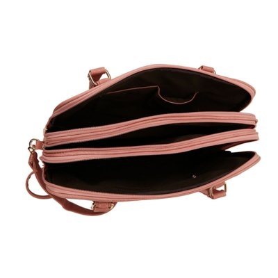 Bolsa De Notebook Grande Pasta Executiva Maleta Case Luísa Rinaldi Rosa