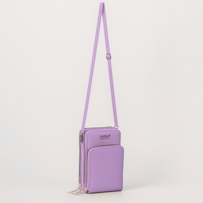 Bolsa Feminina Transversal Pequena Carteira Porta Cartao Luísa Rinaldi Roxo