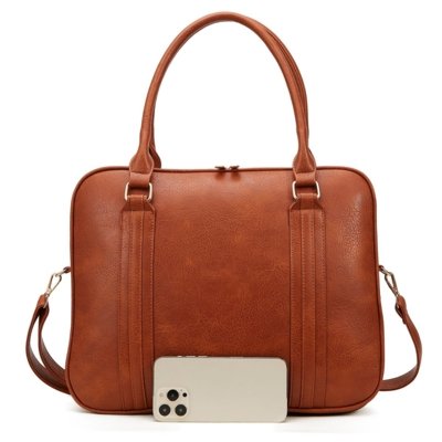 Bolsa Notebook Grande Pasta Executiva Maleta Case Luísa Rinaldi Caramelo