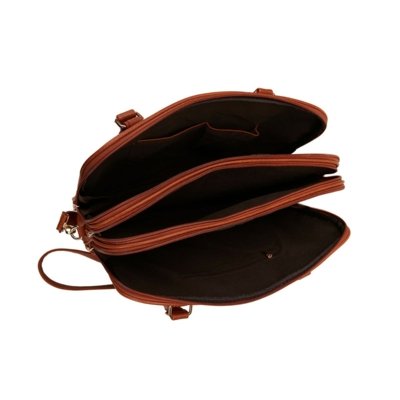 Bolsa Notebook Grande Pasta Executiva Maleta Case Luísa Rinaldi Caramelo