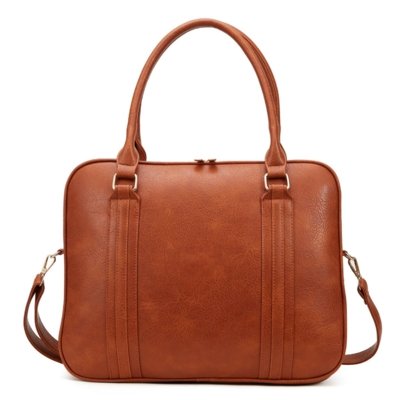 Bolsa Notebook Grande Pasta Executiva Maleta Case Luísa Rinaldi Caramelo