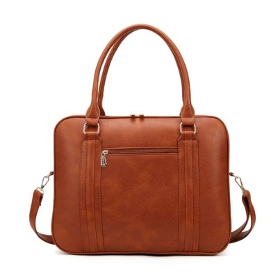 Bolsa Notebook Grande Pasta Executiva Maleta Case Luísa Rinaldi Caramelo