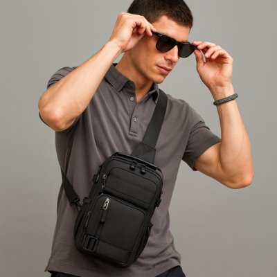Bolsa Transversal Masculina Shoulder Bag Mochila Lateral