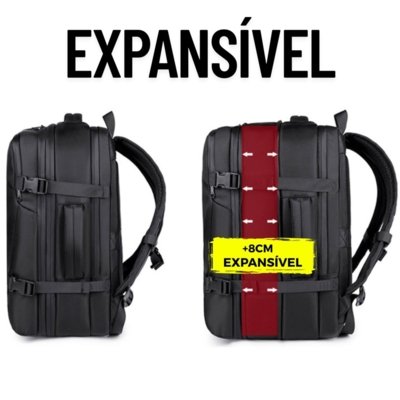 Mochila De Viagem Executiva Grande A Vácuo Notebook Bordo Luísa Rinaldi