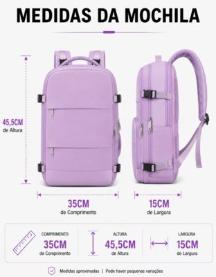 Mochila Executiva Viagem Grande Notebook Masculina Feminina