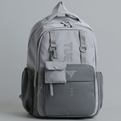 Mochila Masculina Grande Executiva Escolar Reforçada para Notebook Cinza