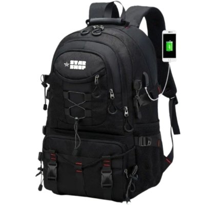 Mochila Masculina Tatica Militar Reforçada Escolar Notebook Trilha Luísa Rinaldi Preto