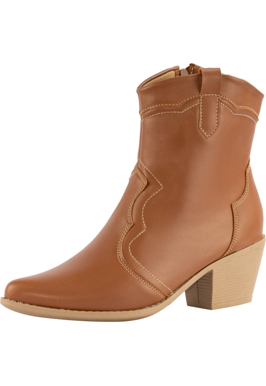 Bota western store cano curto feminina