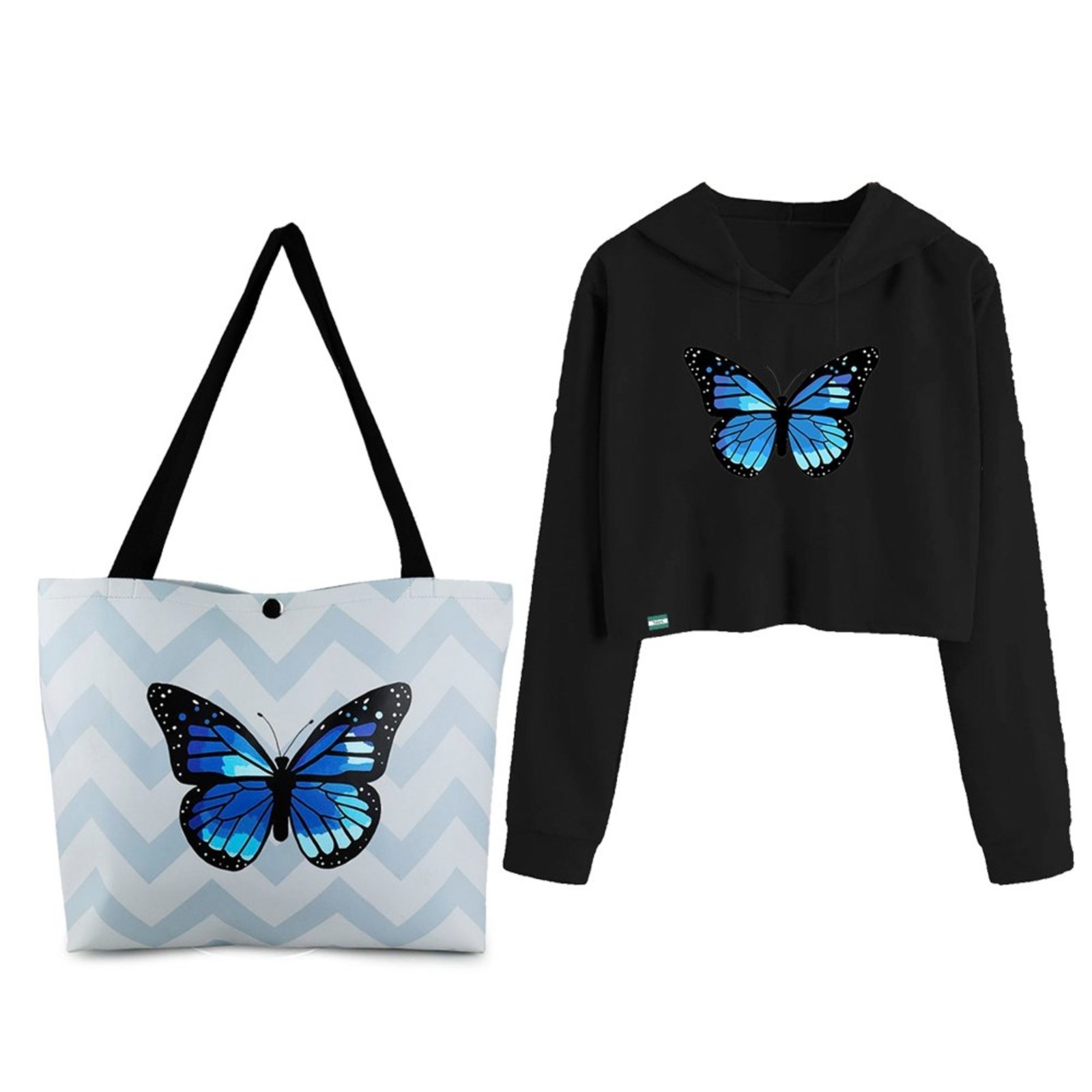 butterfly on moletom com capuz