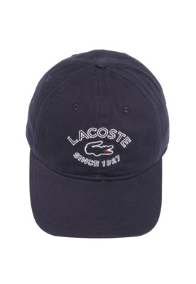 Boné Lacoste Strapback Logo Azul Menor preço em Boné Lacoste Strapback Logo Azul