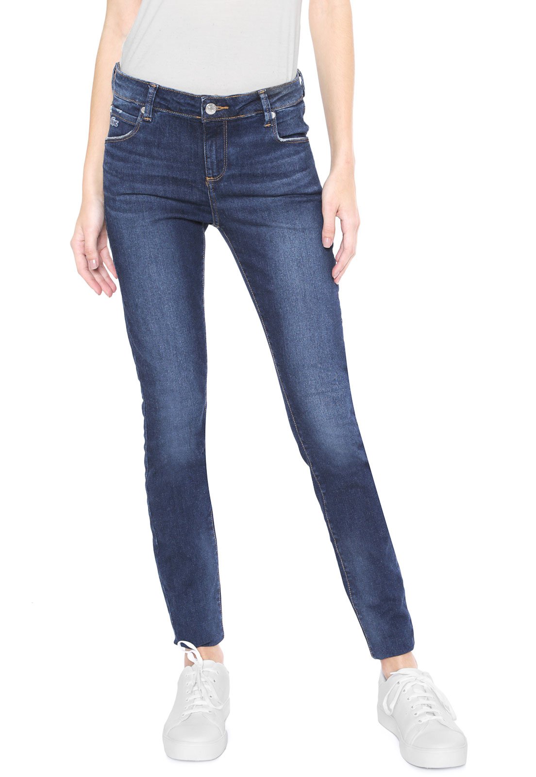 calça jeans lacoste feminina