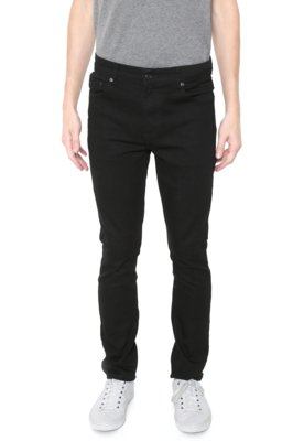 Calça Jeans Lacoste Slim Lisa Preta Menor preço em Calça Jeans Lacoste Slim Lisa Preta