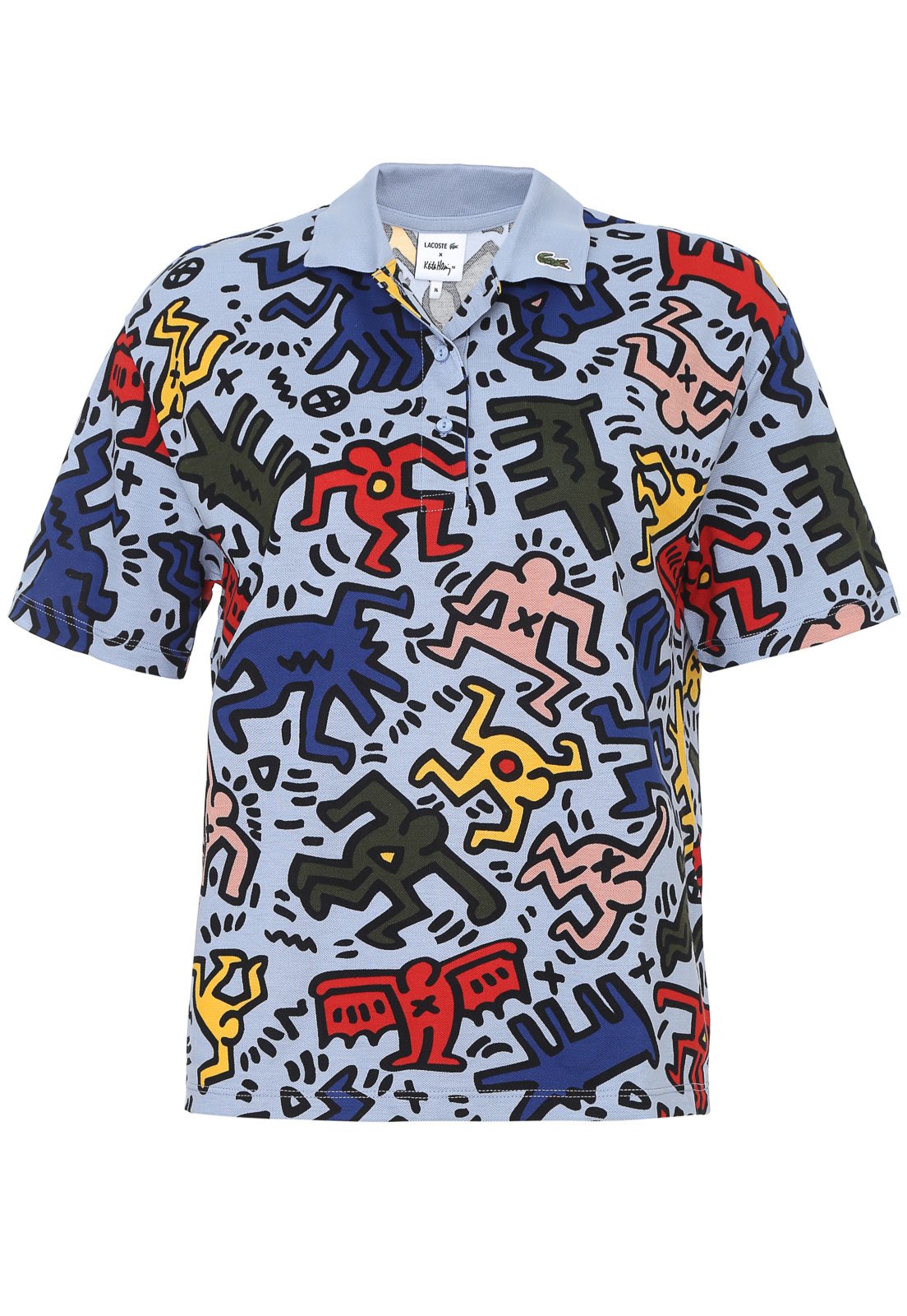 lacoste polo keith haring