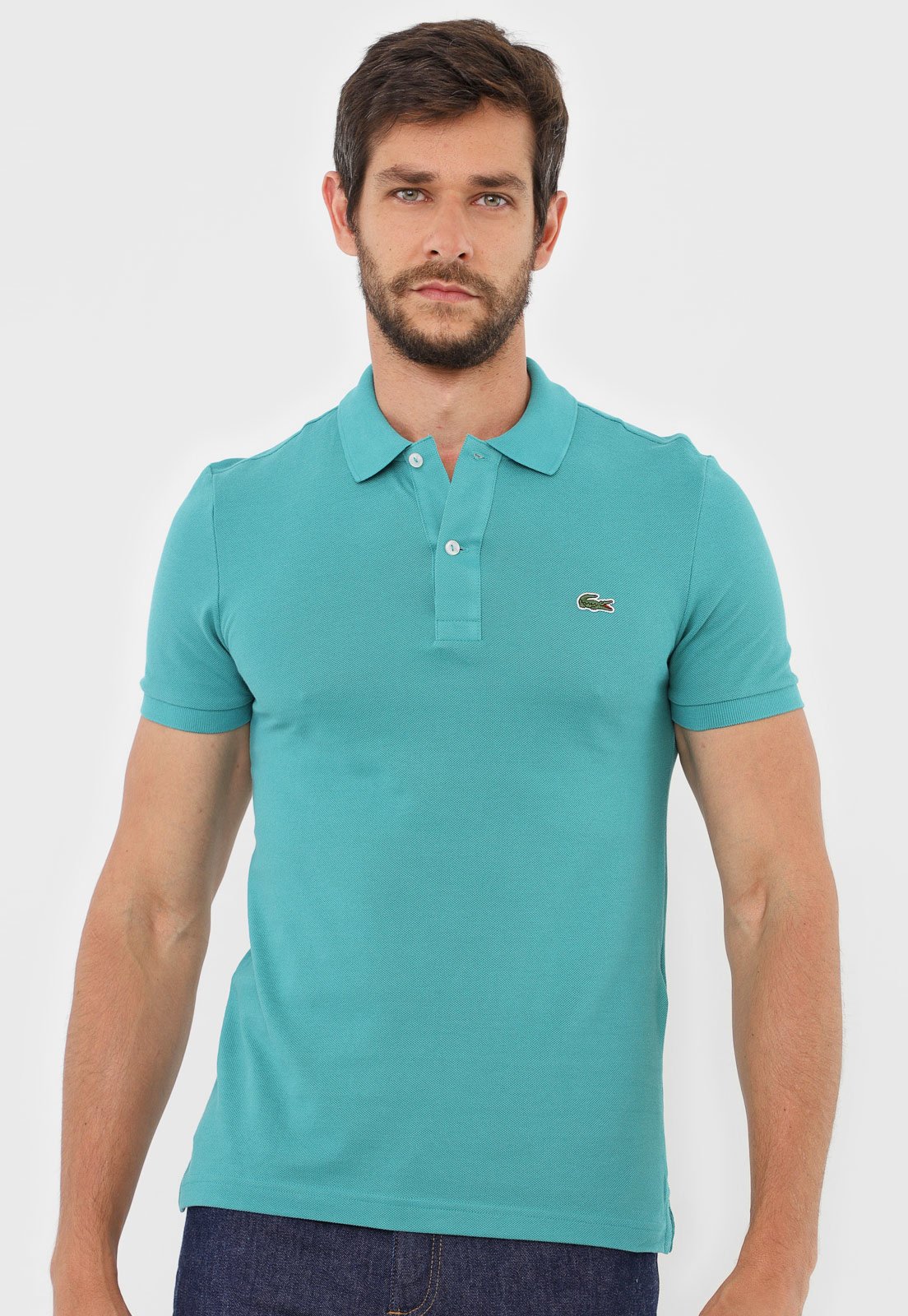 Camisa Polo Lacoste Slim Logo Verde Compre Agora Dafiti Brasil