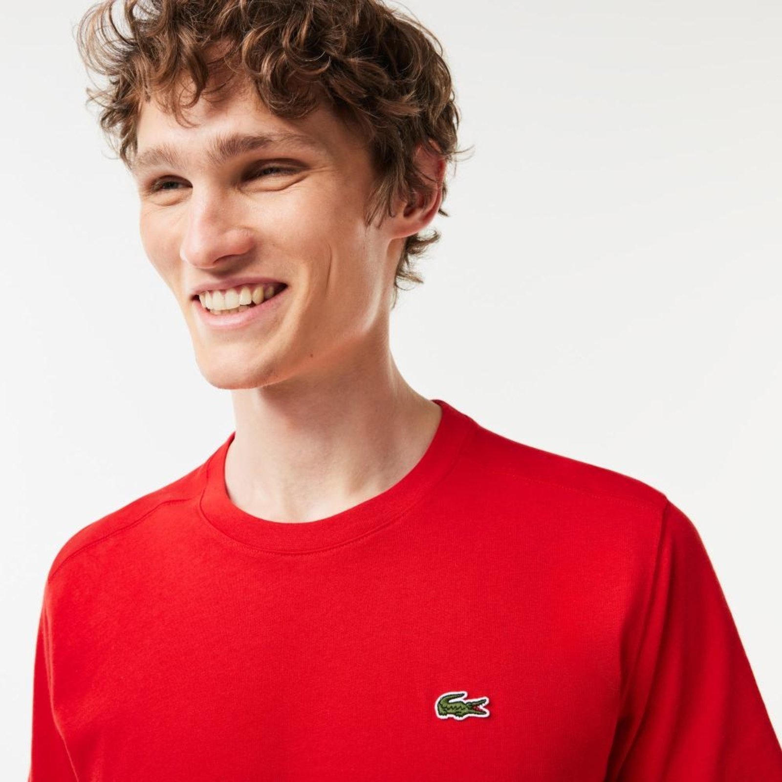 Camiseta Lacoste Básica Masculina Sport Quick Dry Vermelho - Compre Agora