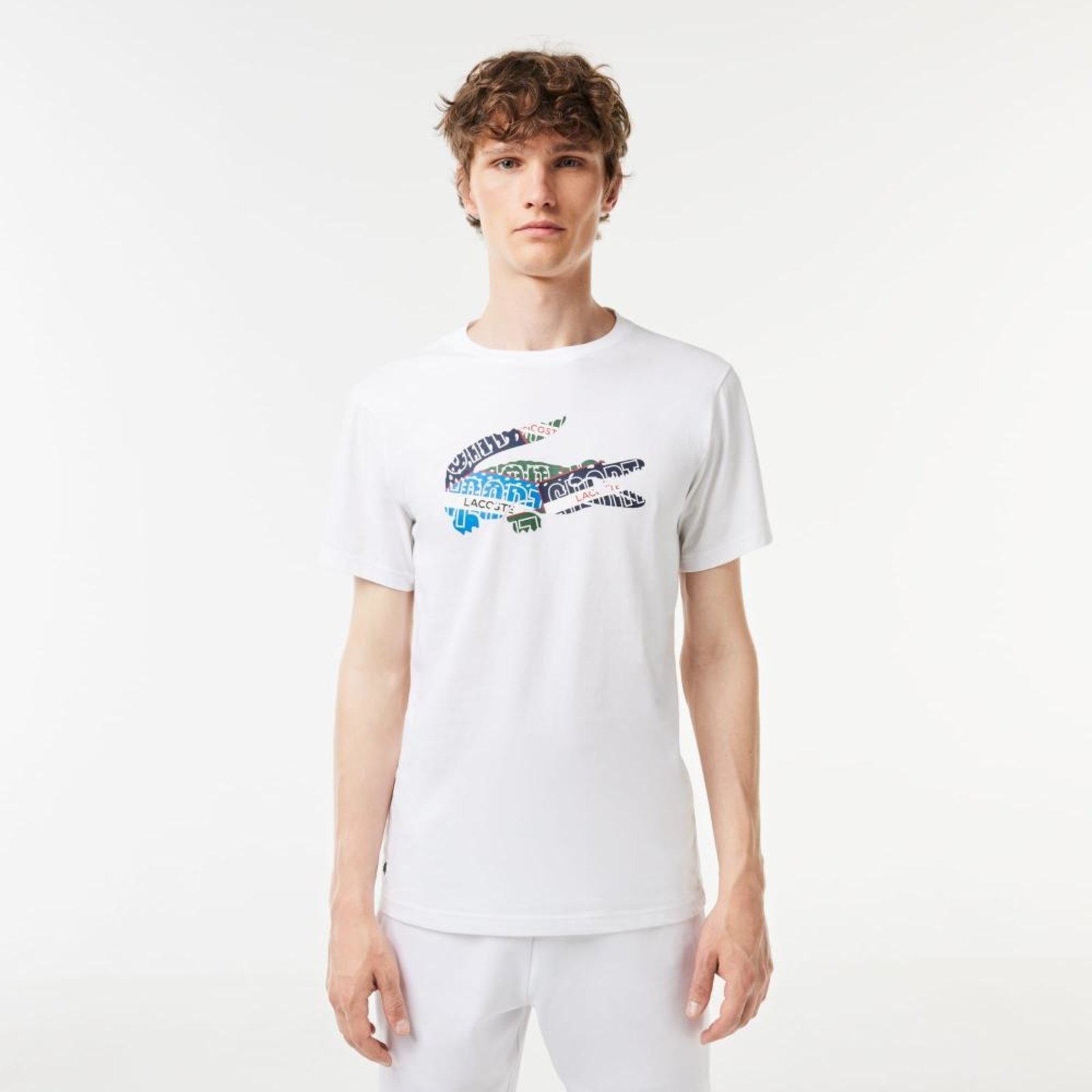 Camiseta masculina Lacoste SPORT Roland Garros Edition em jérsei