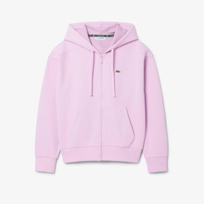 Capuz Piqué com zíper Rosa