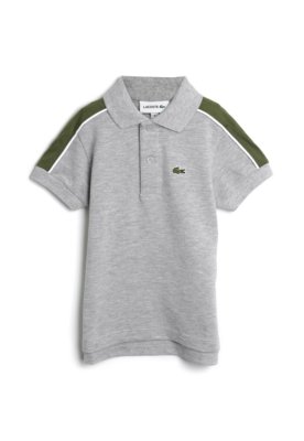 Menor preço em Camisa Polo Lacoste Kids Menino Liso Cinza