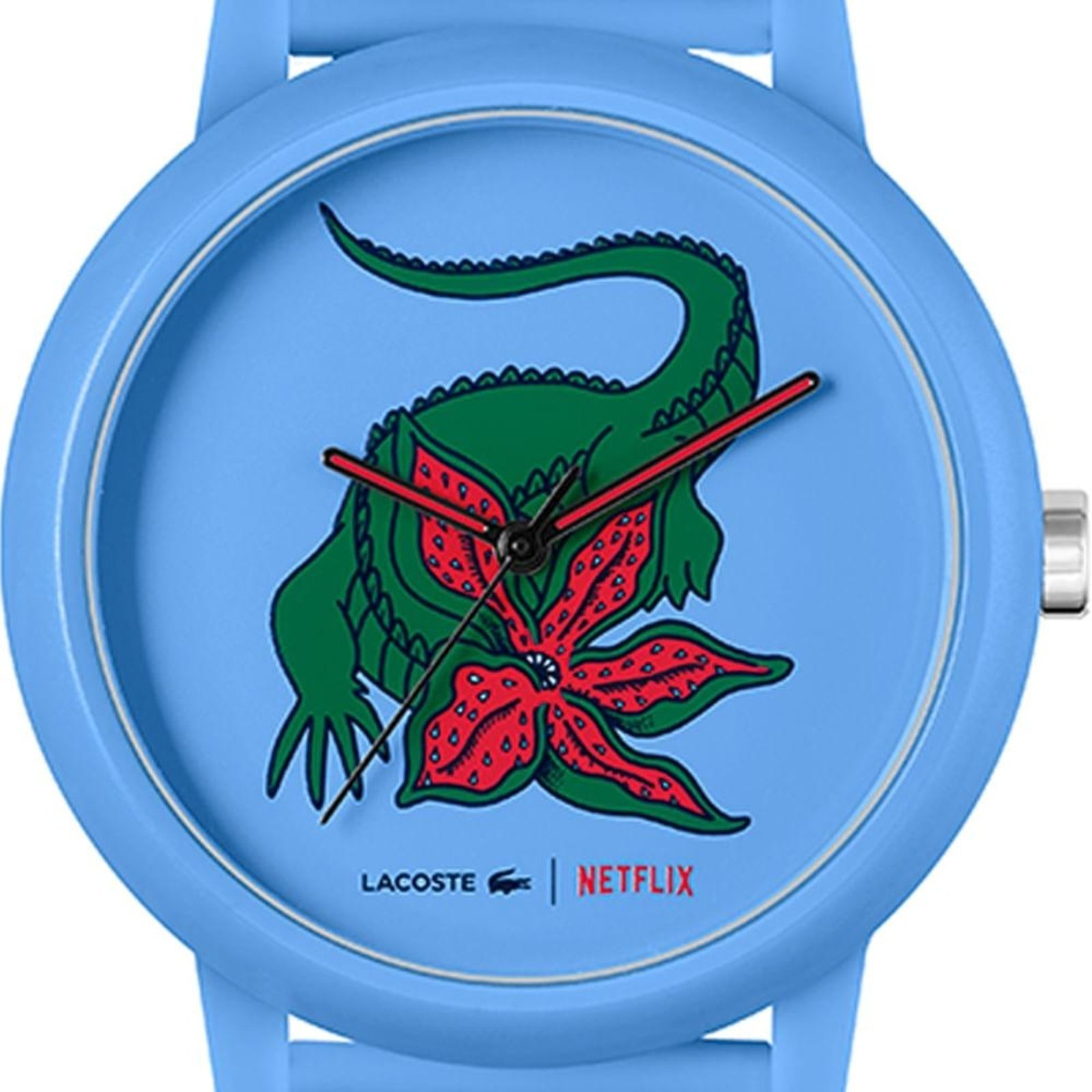 Relógio Lacoste x Netflix Masculino Borracha Azul 2011266