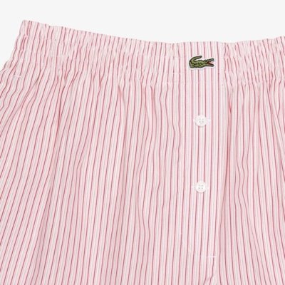 Short de Popeline de Algodão com Caimento Largo Rosa